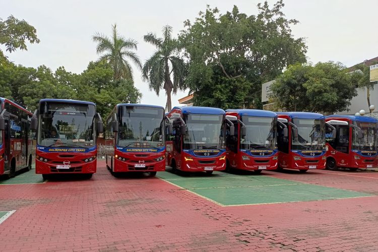 Layanan bus perkotaan Balikpapan dengan skema Buy The Service (BTS) bertajuk Balikpapan City Trans, resmi diuji coba, Senin (1/7/2024).