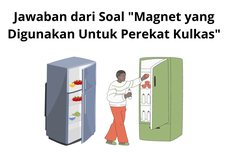 Jawaban dari Soal "Magnet yang Digunakan Untuk Perekat Kulkas"