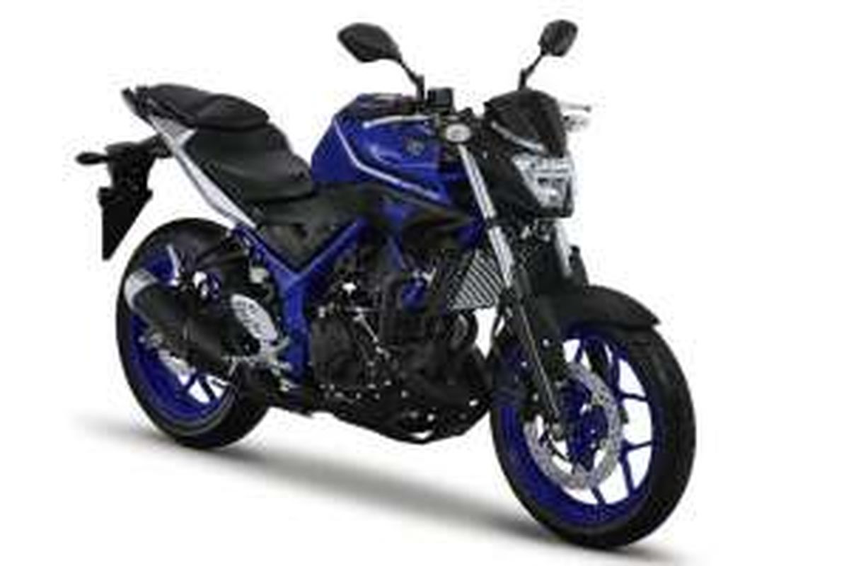 Warna baru 2017 Yamaha MT-25, Solid Blue