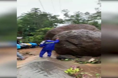 Hujan Deras di Toraja Utara Picu Longsor dan Hantam Rumah Warga, Batu Besar Tutup Jalan