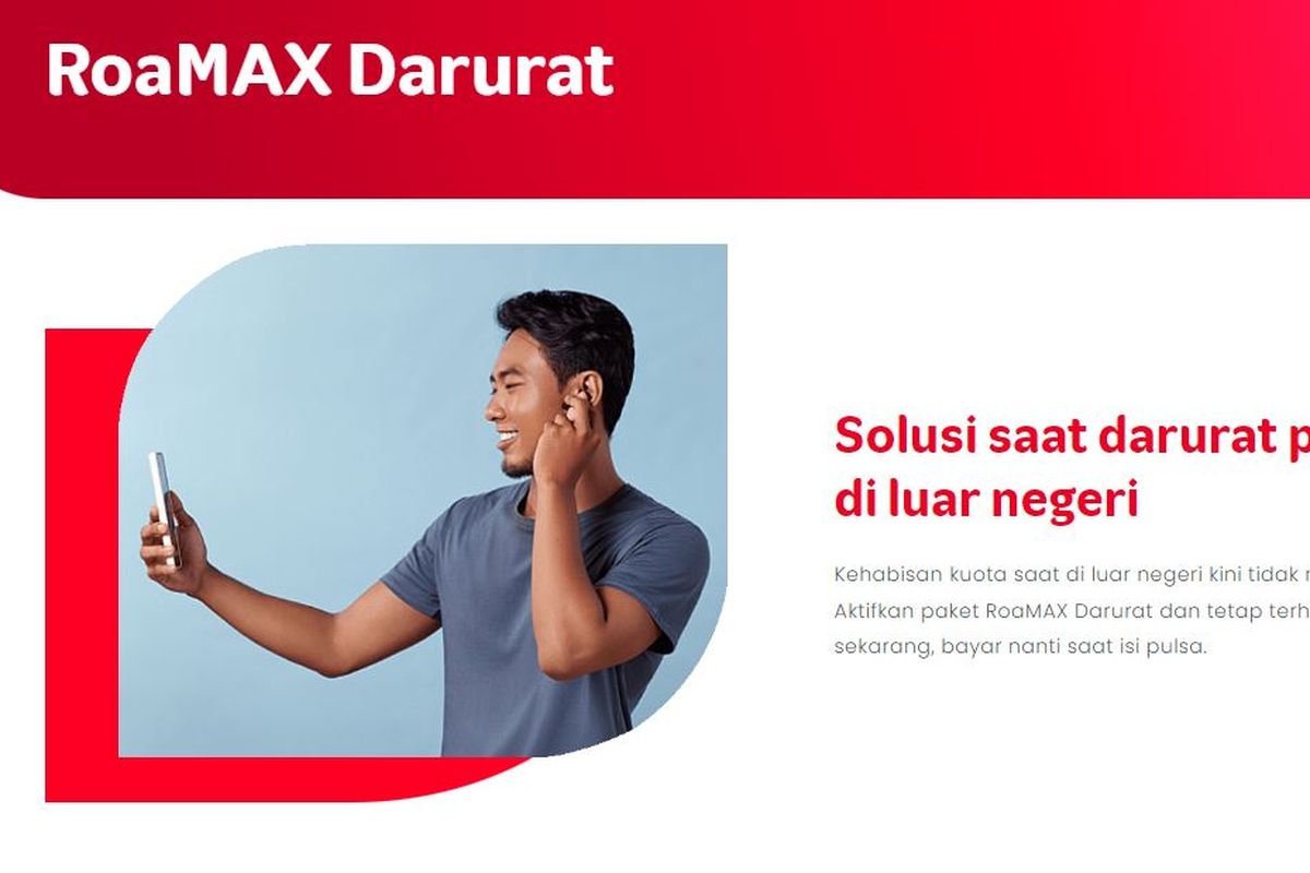 Ilustrasi paket roamax darurat