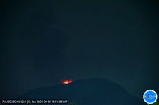 Erupsi Gunung Ibu di Halmahera, Terlihat Adanya Sinar Api