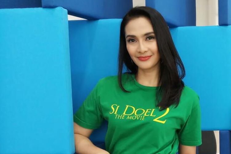 Maudy Koesnaedi saat berkunjung ke redaksi Kompas.com di Menara Kompas, Palmerah Selatan, Jakarta Pusat, Selasa (11/6/2019).