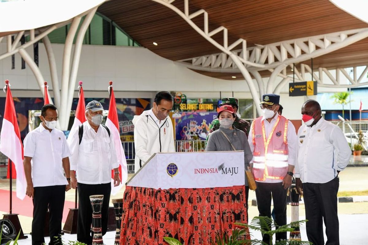 Presiden Jokowi resmikan terminal Bandara Mopah Merauke