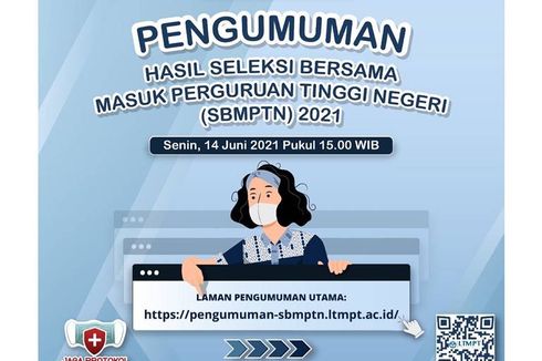 SBMPTN 2021 Diumumkan 14 Juni Pukul 15.00 WIB, Berikut Link untuk Mengeceknya