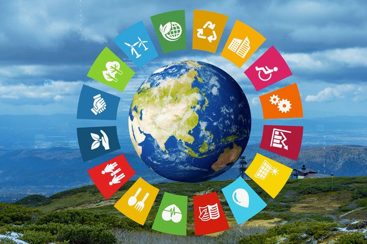 Ilustrasi Sustainable Development Goals atau SDGs.
