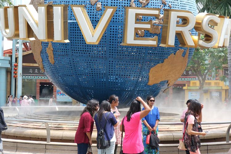 Universal Studios Singapore, Rabu (8/2/2017). Tempat wisata yang berada di Pulau Sentosa ini bisa dibilang wajib dikunjungi wisatawan saat melancong ke Singapura termasuk wisatawan Indonesia.