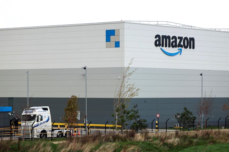 Ilustrasi gudang Amazon.