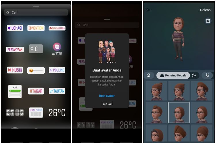 Stiker avatar 3D sudah bisa dicoba di Indonesia