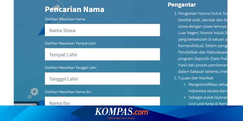 Cara Cek NISN dan NPSN Secara Online untuk Membuat Akun LTMPT
