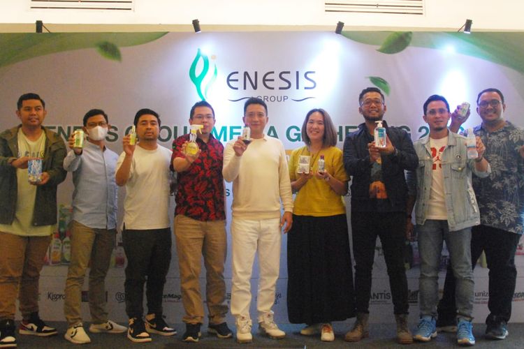 Enesis Group menggelar Media Gathering di Teras Senayan Avenue, Jakarta Pusat, Rabu (19/1/2022).