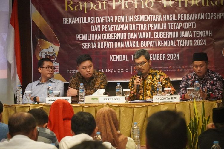 DPT Pilkada Kendal 2024 Meningkat Jadi 809.017 Pemilih