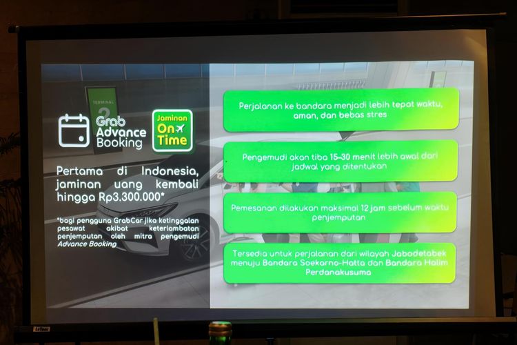 Informasi dan syarat soal Jaminan On Time di GrabCar Advance Booking.