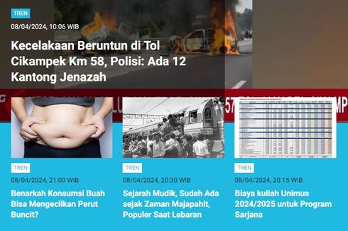 [POPULER TREN] Kronologi Kecelakaan di Tol Cikampek Km 58 | Link Live Streaming Gerhana Matahari Total