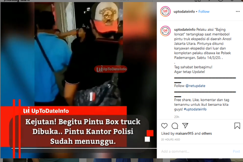 Viral Bajing Loncat Hendak Mencuri di Mobil Pengiriman Barang, Malah Dikurung dan Dibawa ke Kantor Polisi