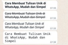 Cara Membuat Tulisan Unik di WhatsApp, Mudah Tanpa Aplikasi