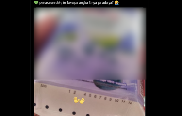 Arti kode angka yang hilang dalam kemasan susu.