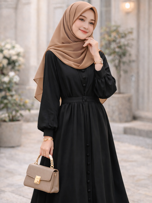 Tren Baju Lebaran 2026: Cokelat Muda Soft dan Anggun.