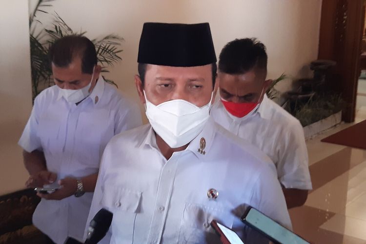 Kepala BNPT Komjen Pol Boy Rafli Amar di Balai Kota Solo, Kamis (19/8/2021).