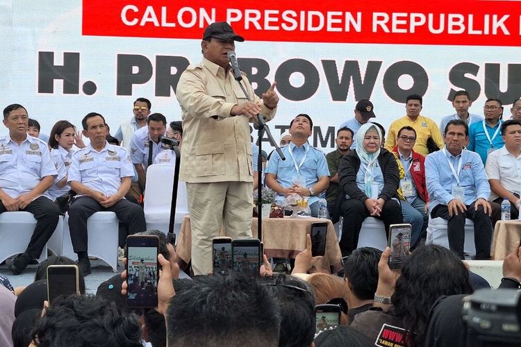 Silaturahmi Relawan Prabowo Gibran di Batam, Prabowo: Saya Semangat dan Tidak Takut Difitnah Siapapun.