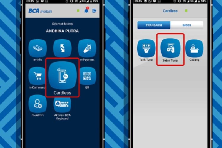 Cara setor tunai dan tarik tunai tanpa kartu BCA di mesin ATM secara mudah dan praktis