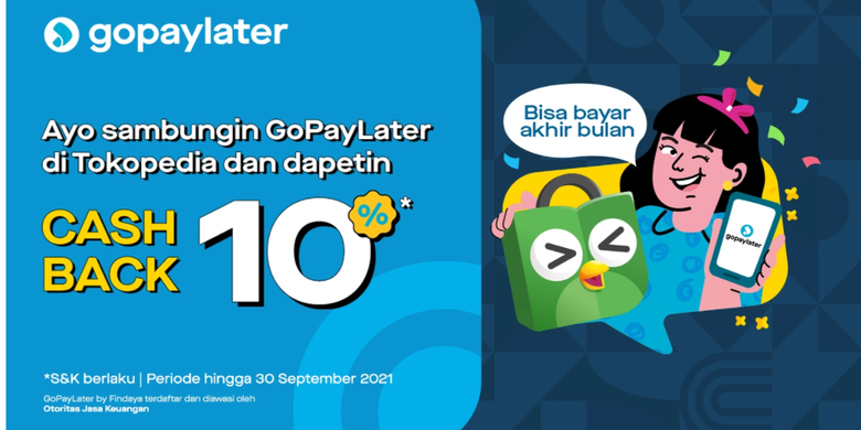 Ilustrasi Cara menyambungkan GoPayLater ke Tokopedia.