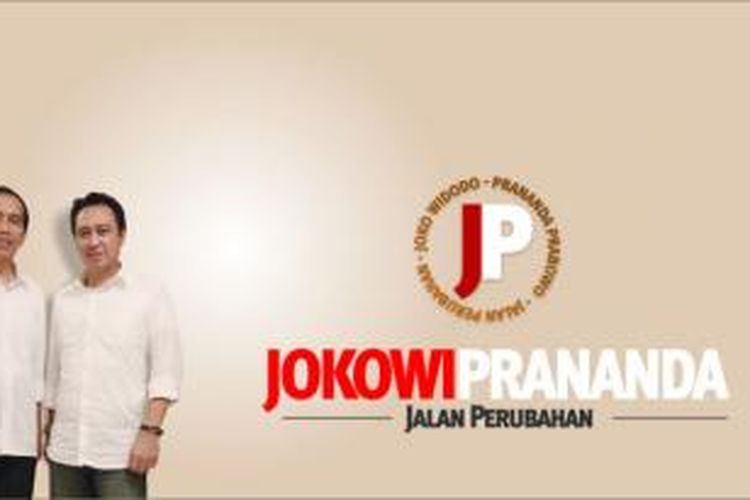 Gambar Joko Widodo dan Prananda Prabowo dalam situs www.jokowiprananda.com