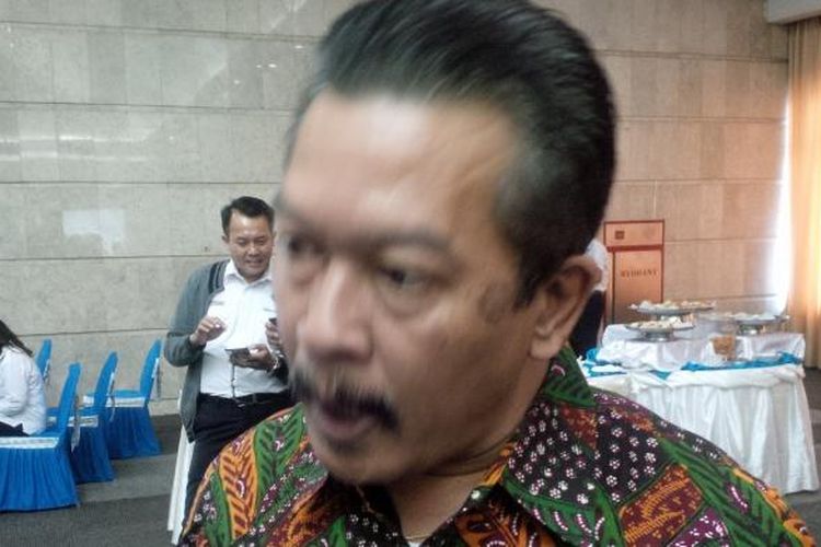 Direktur Operasi Garuda Indonesia, Novianto Herupratomo saat ditemui dalam Coffee Morning di Kantor PT Angkasa Pura I (Persero) Jakarta, Kamis (9/2/2017).