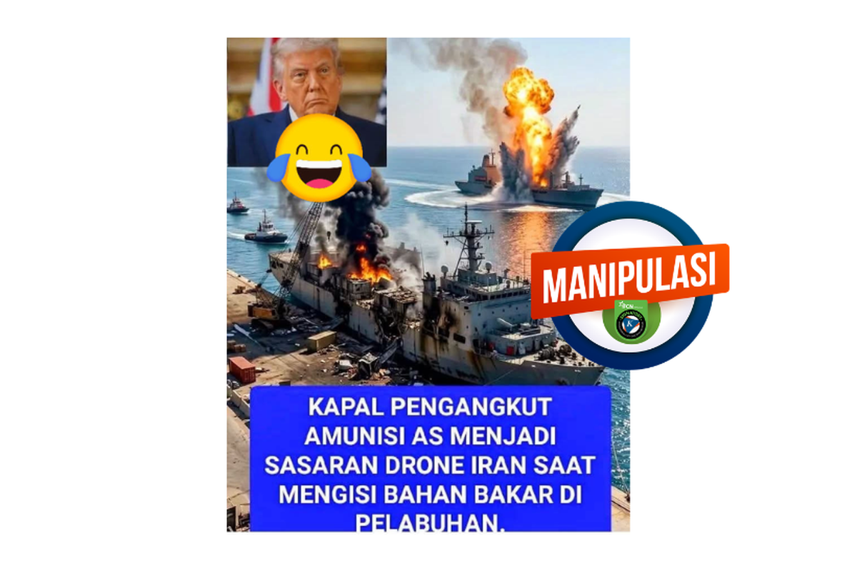 Perang Iran-Israel-AS Memanas, Beredar Narasi Serangan Drone ke Kapal Amunisi AS