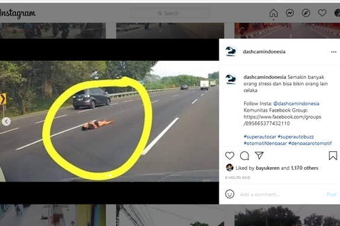 Respons Jasa Marga soal Orang yang Berbaring di Tengah Jalan Tol