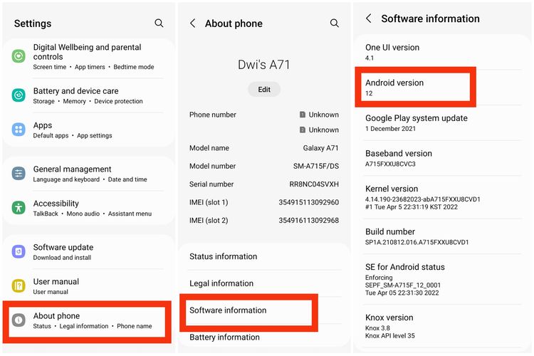 Cara Cek Versi Android dan Update ke OS Terbaru di HP Samsung