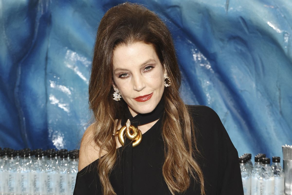 BEVERLY HILLS, CALIFORNIA - JANUARY 10: Lisa Marie Presley with Icelandic Glacial at the 80th Annual Golden Globe Awards at The Beverly Hilton on January 10, 2023 in Beverly Hills, California.   Joe Scarnici/Getty Images for Icelandic Glacial/AFP (Photo by Joe Scarnici / GETTY IMAGES NORTH AMERICA / Getty Images via AFP)