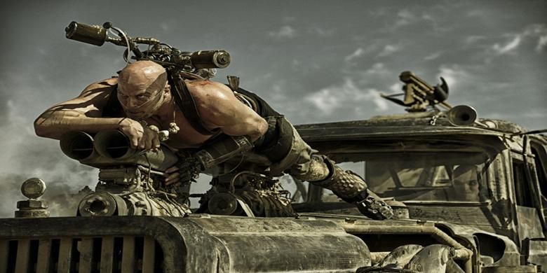 Nathan Jones beraksi dalam Mad Max: Fury Road (2015)