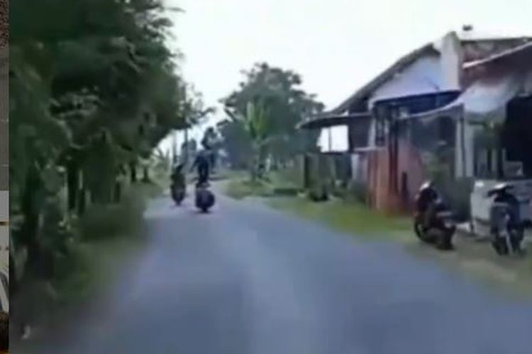 Tangkapan Layar Freestyle di jalan raya