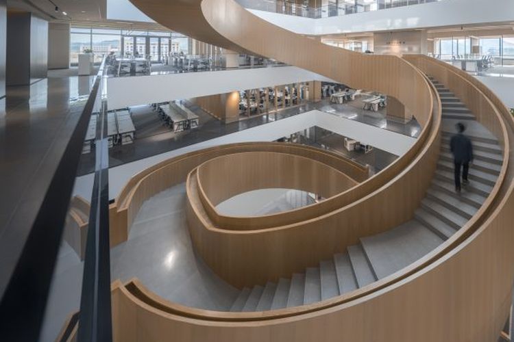 Workplace of Kano Headquarters di China, salah satu proyek yang terpilih menjadi finalis Festival Desain Interior Dunia 2022.