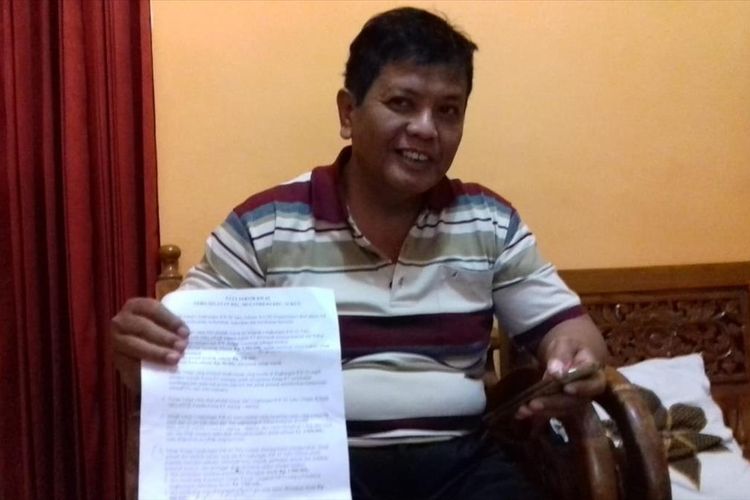 Ketua RW 2 Kelurahan Mulyorejo, Kecamatan Sukun, Kota Malang, Ashari saat ditemui di rumahnya, Kamis (11/7/2019)