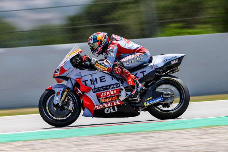 Fabio Di Giannantonio saat berlaga pada MotoGP Catalunya 2022