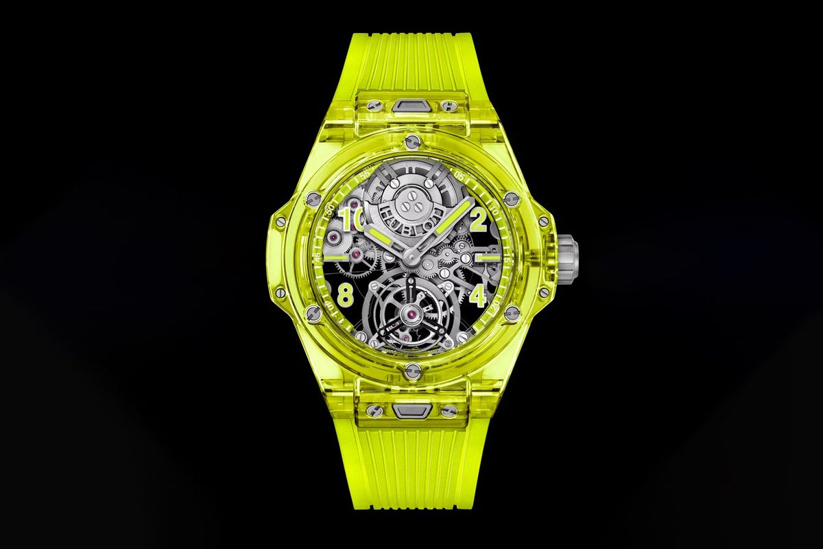 Hublot Big Bang Tourbillon Automatic Yellow Neon SAXEM