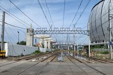 Penampakan Jalur Rel Kereta di Depan JIS yang Sempat Tergenang, Air Mulai Surut 