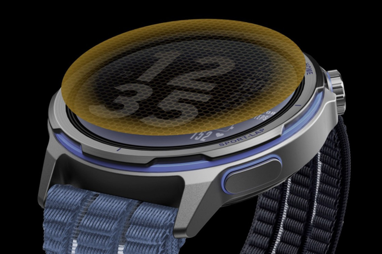 Huawei Watch GT Runner 2 mengusung layar sentuh AMOLED berukuran 1,32 inci dengan diameter 43,5 mm.