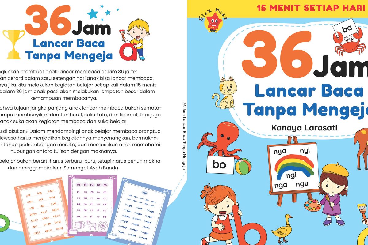 Buku 36 Jam Lancar Membaca Tanpa Mengeja,