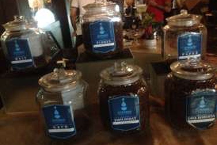 sejumlah kopi nusantara dipamerkan di Strada Coffe Semarang