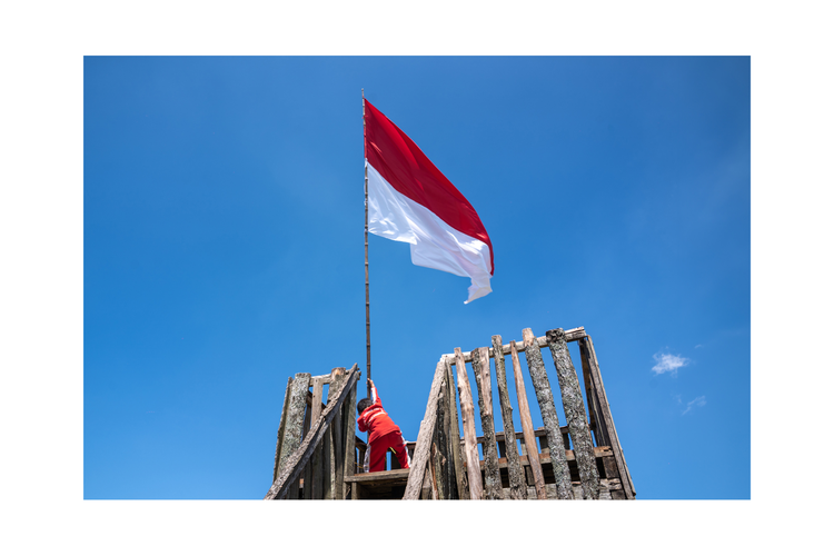 ilustrasi bendera merah putih