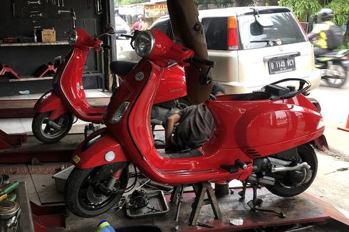 Italia Lockdown, Suplai Suku Cadang Vespa Masih Aman