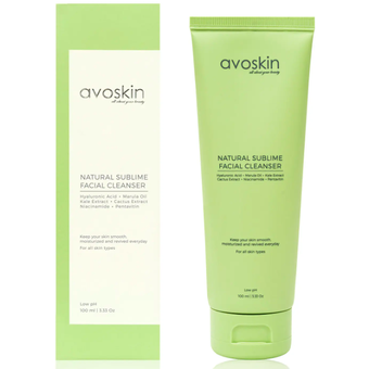 Avoskin Natural Sublime Facial Cleanser, sabun muka untuk kulit sensitif