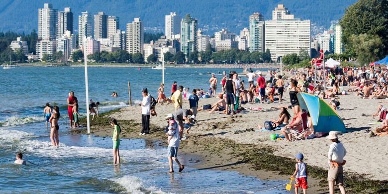 Suasana salah satu pantai di Vancouver, Canda