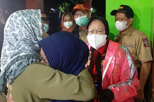 Khawatir Longsor Susulan, Risma: Warga Harus Direlokasi Malam Ini