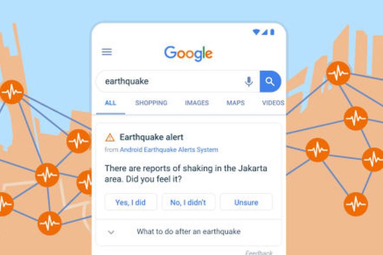 Google bikin sistem untuk mendeteksi adanya gempa bumi
