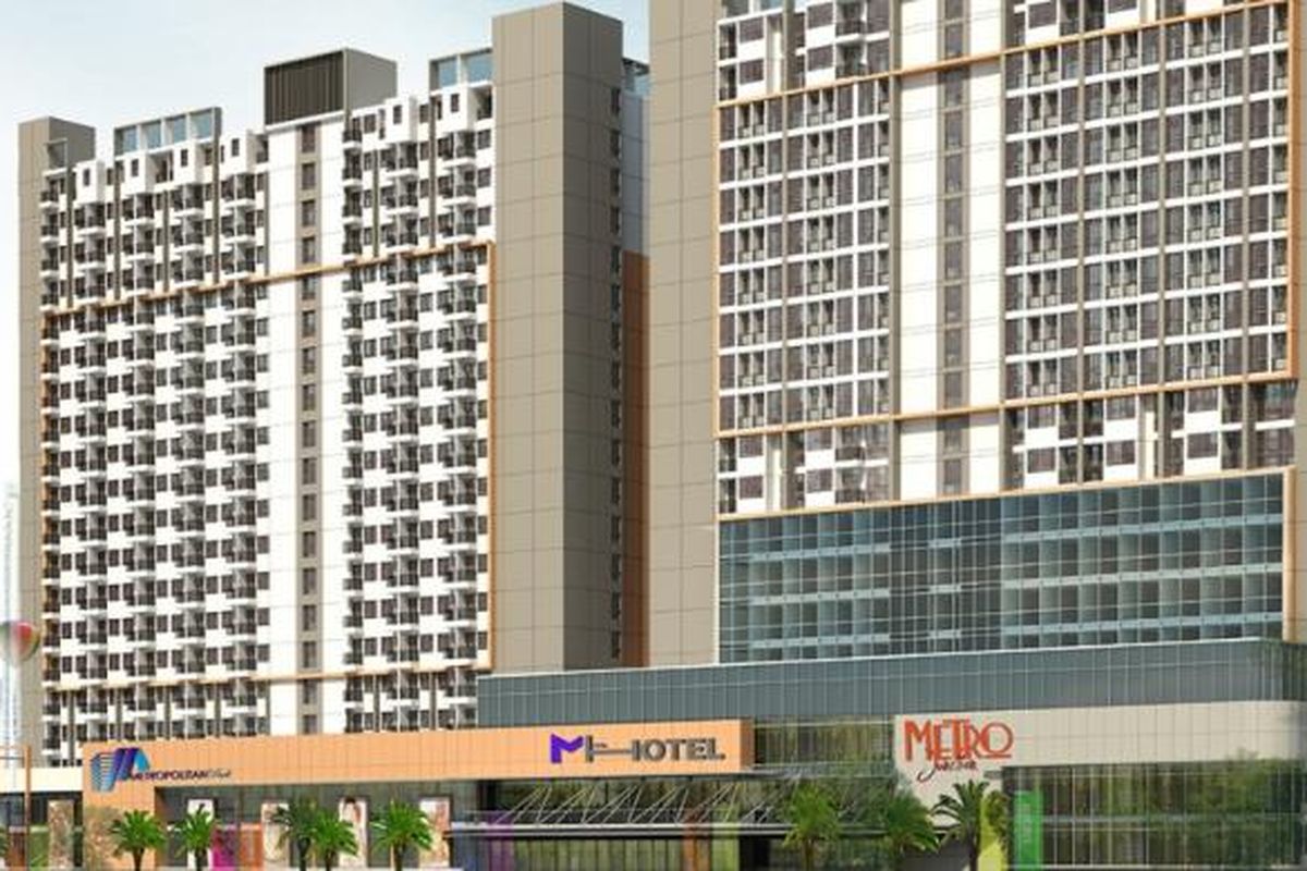 Proyek Metropolitan Park Apartment di Jl Lingkar Utara, Telaga Mas, Bekasi Utara, sudah memasuki tahap penutupan atap dan memasuki tahapan finishing. 
