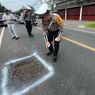 Cek Jalur Mudik Pantura Bali, Polisi Tandai Jalan Berlubang dengan Cat Putih